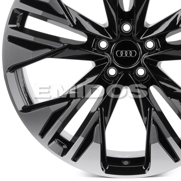 КОВАНЫЕ ДИСКИ H241231Y SKILL SL686-SL221 20 J9 ET20 5X112 66.5 ЧЁРНЫЙ ГЛЯНЦЕВЫЙ + ПОЛИРОВАННЫЕ СПИЦЫ