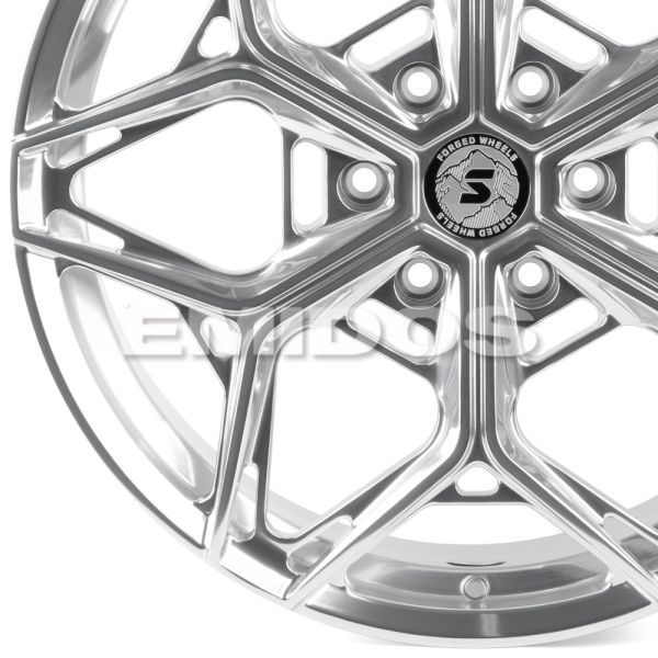 КОВАНЫЕ ДИСКИ H240601C SKILL SL712-SV481 22 J9 ET28 6X139.7 106.1 ЗЕРКАЛЬНАЯ ПОЛИРОВКА