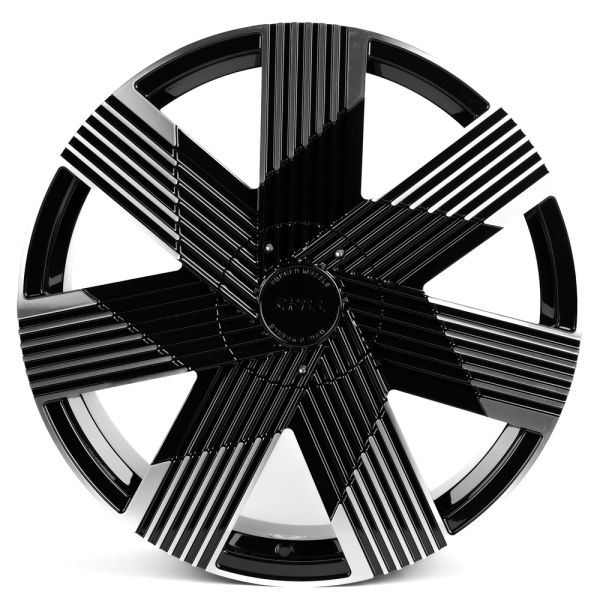 КОВАНЫЕ ДИСКИ H231104E SKILL SL778-FG476 21 J9 ET33 5X130 71.6 ЧЁРНЫЙ ГЛЯНЦЕВЫЙ + ПОЛИРОВАННЫЕ СПИЦЫ