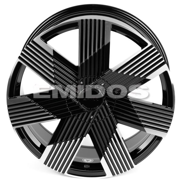 КОВАНЫЕ ДИСКИ H231104E SKILL SL778-FG476 21 J9 ET33 5X130 71.6 ЧЁРНЫЙ ГЛЯНЦЕВЫЙ + ПОЛИРОВАННЫЕ СПИЦЫ