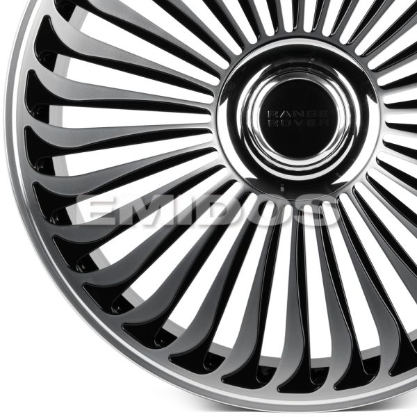 КОВАНЫЕ ДИСКИ H241211Z SKILL SL786-SB625 24 J10 ET40 5X120 72.6 ЧЁРНЫЙ ГЛЯНЦЕВЫЙ + ПОЛИРОВАННЫЕ СПИЦ