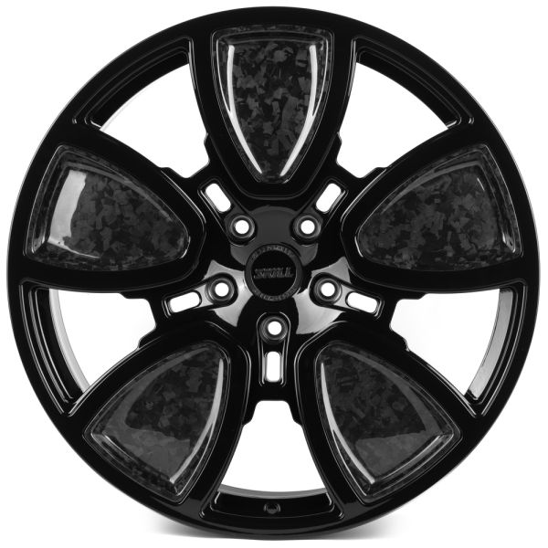 КОВАНЫЕ ДИСКИ H240403K SKILL SL805-SB595 22 J10 ET20 5X130 84.1 ЧЁРНЫЙ ГЛЯНЦЕВЫЙ + КАРБОН SFC06