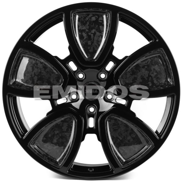 КОВАНЫЕ ДИСКИ H240403K SKILL SL805-SB595 22 J10 ET20 5X130 84.1 ЧЁРНЫЙ ГЛЯНЦЕВЫЙ + КАРБОН SFC06