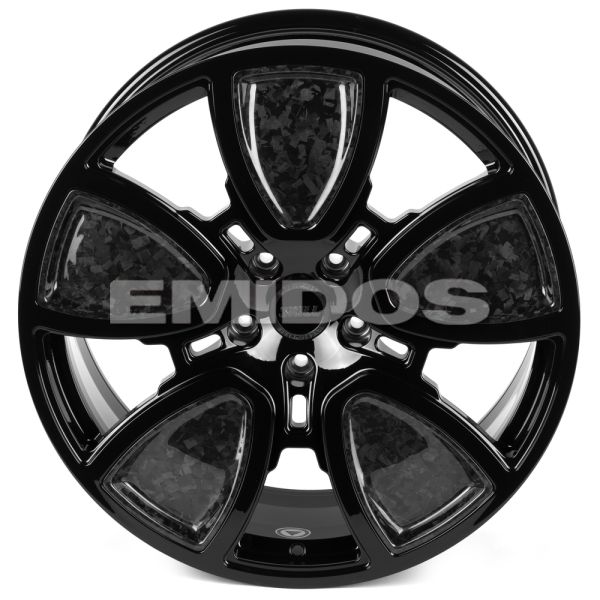 КОВАНЫЕ ДИСКИ H240403K SKILL SL805-SB595 22 J10 ET20 5X130 84.1 ЧЁРНЫЙ ГЛЯНЦЕВЫЙ + КАРБОН SFC06