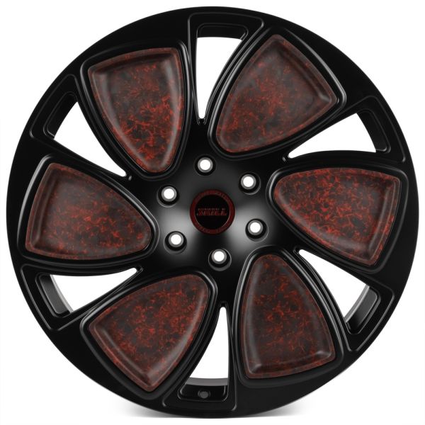 КОВАНЫЕ ДИСКИ H240406K SKILL SL809-SL253 22 J10 ET20 6X139.7 77.8 ЧЁРНЫЙ МАТОВЫЙ + КАРБОН SFC19