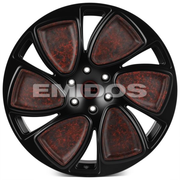 КОВАНЫЕ ДИСКИ H240406K SKILL SL809-SL253 22 J10 ET20 6X139.7 77.8 ЧЁРНЫЙ МАТОВЫЙ + КАРБОН SFC19