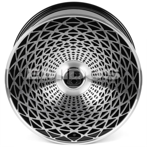 КОВАНЫЕ ДИСКИ H250926B SKILL SL998-SL253 22 J10 ET20 5X130 71.5 ЧЕРНЫЙ ГЛЯНЕЦ + ПОЛИРОВАНЫЕ СПИЦЫ