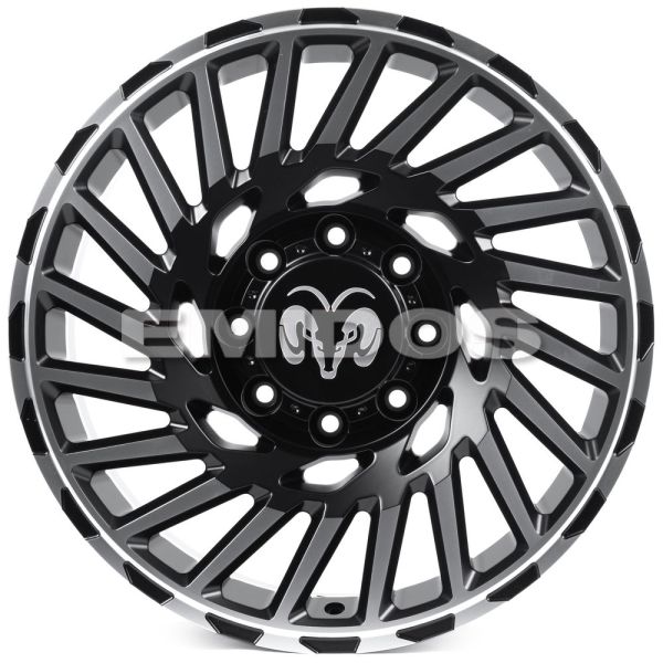 КОВАНЫЕ ДИСКИ H250919H SKILL SV093-CS412 20 J9 ET29 8X165.1 121.3 ЧЁРНЫЙ МАТОВЫЙ + ПОЛИРОВАННЫЕ СПИЦ