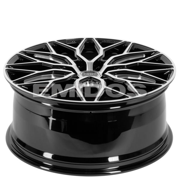 КОВАНЫЕ ДИСКИ 231029C SKILL SV100-SV304 20 J8 ET46 6X114.3 67.1 ЧЁРНЫЙ ГЛЯНЦЕВЫЙ + ПОЛИРОВАННЫЕ СПИЦ