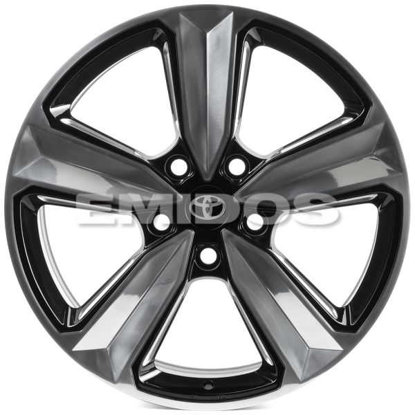 КОВАНЫЕ ДИСКИ 71582 CMST SV107 22 J10 ET45 5X150 110.1 ЧЁРНЫЙ + ПОЛИРОВАННЫЕ СПИЦЫ