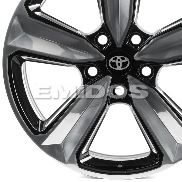 КОВАНЫЕ ДИСКИ 71582 CMST SV107 22 J10 ET45 5X150 110.1 ЧЁРНЫЙ + ПОЛИРОВАННЫЕ СПИЦЫ