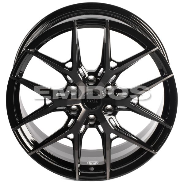 КОВАНЫЕ ДИСКИ H240602J SKILL SV110-SK348 21 J9 ET50 6X139.7 95.1 ЧЁРНЫЙ ГЛЯНЦЕВЫЙ + ПОЛИРОВАННЫЕ СПИ