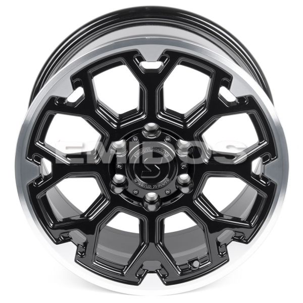 КОВАНЫЕ ДИСКИ 231026J SKILL SV111-CS244 18 J9 ET45 6X139.7 95.1 ЧЁРНЫЙ ГЛЯНЦЕВЫЙ + ПОЛИРОВАННЫЙ ОБОД