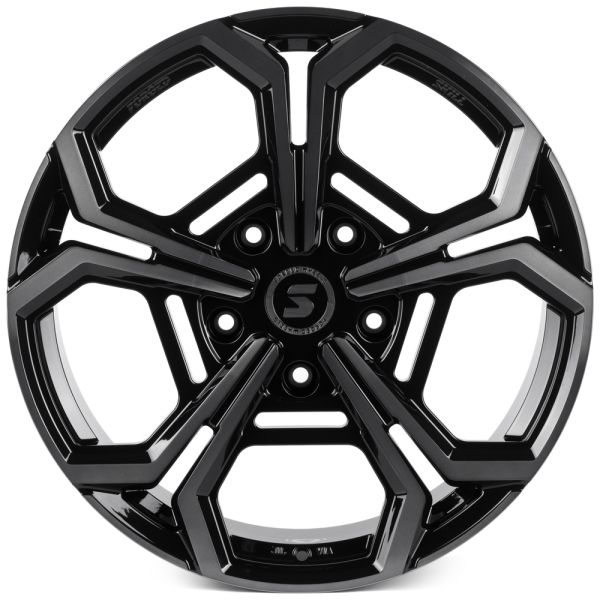 КОВАНЫЕ ДИСКИ H250924Y SKILL SV111-SL221 20 J9 ET45 5X150 110.1 ЧЁРНЫЙ ГЛЯНЦЕВЫЙ + ПОЛИРОВАННЫЕ СПИЦ