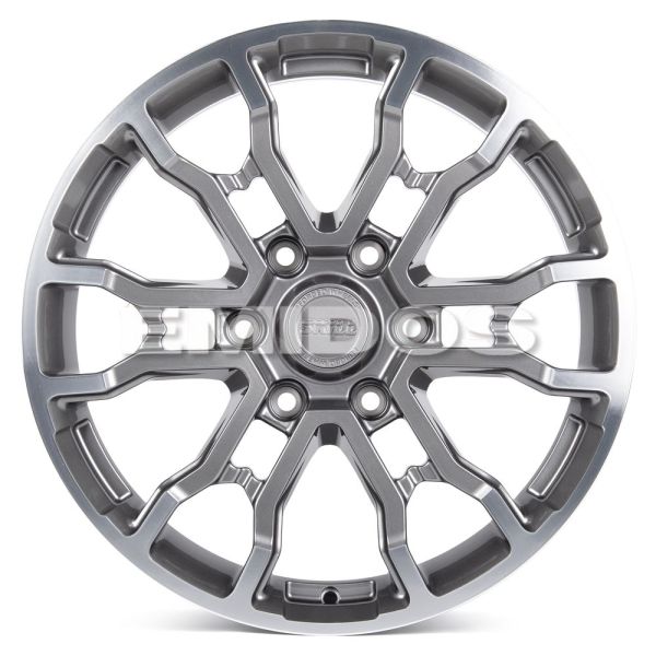 КОВАНЫЕ ДИСКИ 231026K SKILL SV115-CS244 18 J9 ET45 6X139.7 95.1 ГРАФИТ ГЛЯНЦЕВЫЙ + ПОЛИРОВАННЫЙ ОБОД