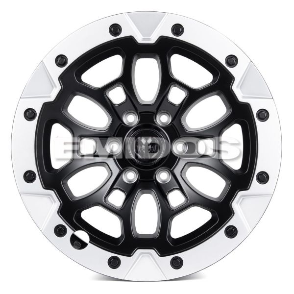 КОВАНЫЕ ДИСКИ H241205A SKILL SV145-SL221 20 J9 ET19 6X139.7 77.8 ЧЁРНЫЙ МАТОВЫЙ + СЕРЕБРЯНЫЙ ОБОД +