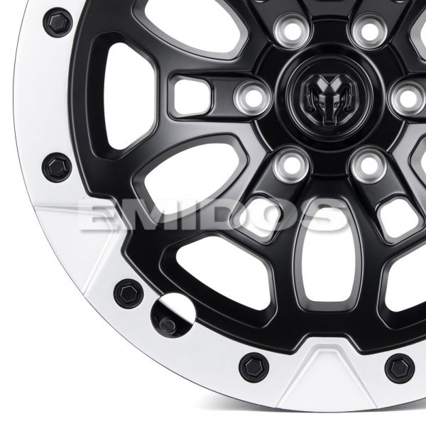 КОВАНЫЕ ДИСКИ H241205A SKILL SV145-SL221 20 J9 ET19 6X139.7 77.8 ЧЁРНЫЙ МАТОВЫЙ + СЕРЕБРЯНЫЙ ОБОД +