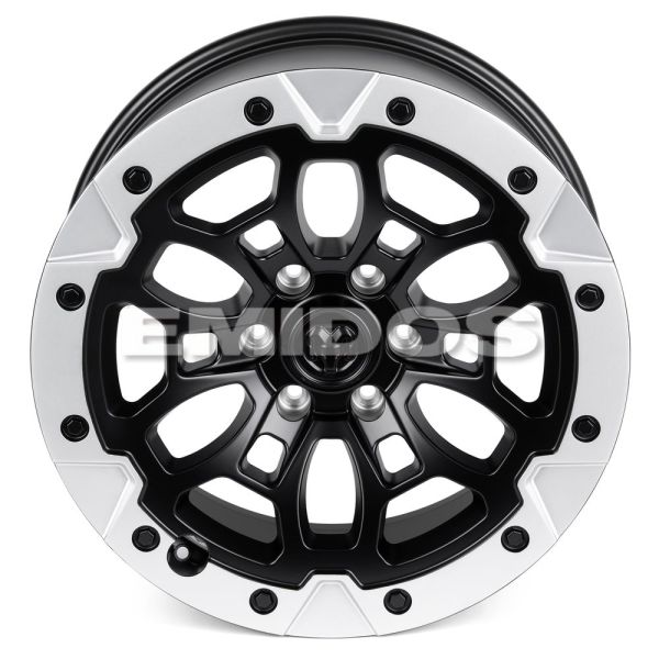 КОВАНЫЕ ДИСКИ H241205A SKILL SV145-SL221 20 J9 ET19 6X139.7 77.8 ЧЁРНЫЙ МАТОВЫЙ + СЕРЕБРЯНЫЙ ОБОД +