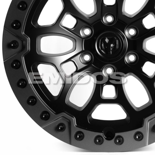 КОВАНЫЕ ДИСКИ H241205K SKILL SV145-SL223 20 J10 ET10 6X139.7 77.8 ЧЁРНЫЙ МАТОВЫЙ + БЕДЛОК ГРАФИТ