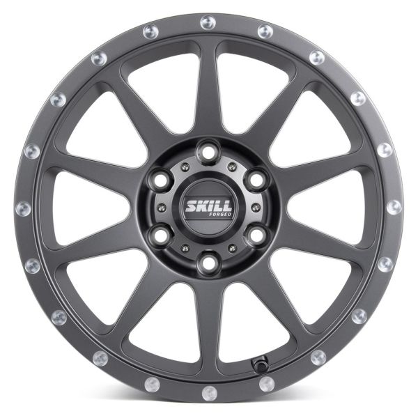 КОВАНЫЕ ДИСКИ H231103P SKILL SV157-DS185 17 J9 ET25 6X139.7 106.1 ГРАФИТ + ПОЛИРОВАННЫЕ БОЛТЫ