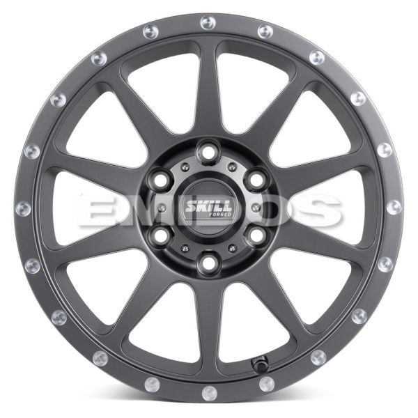 КОВАНЫЕ ДИСКИ H231103P SKILL SV157-DS185 17 J9 ET25 6X139.7 106.1 ГРАФИТ + ПОЛИРОВАННЫЕ БОЛТЫ