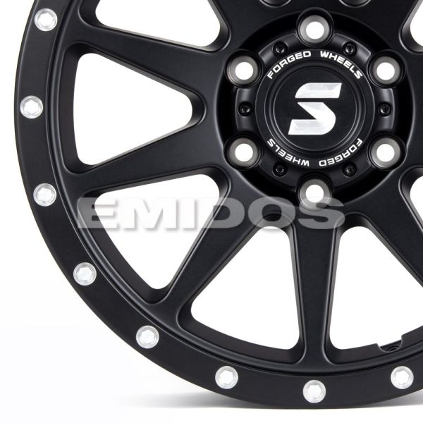 КОВАНЫЕ ДИСКИ 231026Q SKILL SV157-CT356 18 J9 ET45 6X139.7 95.1 ЧЁРНЫЙ МАТОВЫЙ