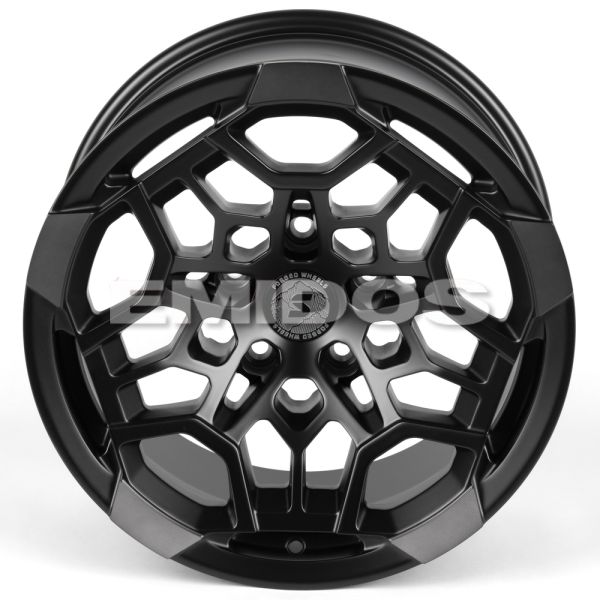 КОВАНЫЕ ДИСКИ H250917J SKILL SV171-SK290 17 J9 ET-12 5X127 71.5 ЧЁРНЫЙ МАТОВЫЙ + ПОЛИРОВАННЫЕ СПИЦЫ