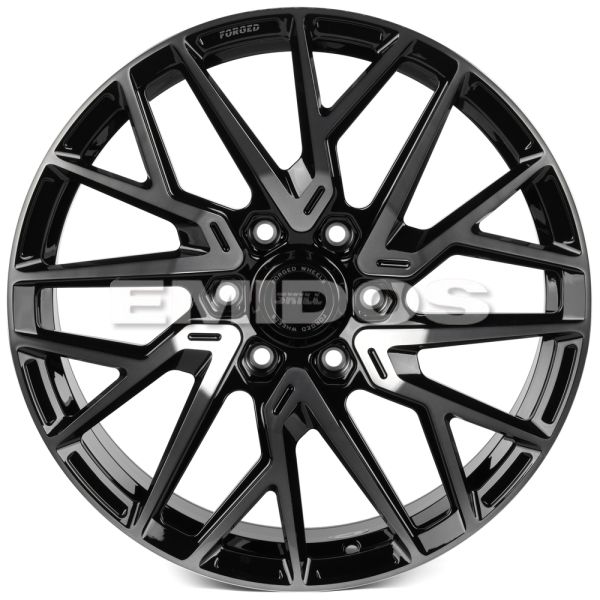 КОВАНЫЕ ДИСКИ H241206C SKILL SV175-SV451 20 J9 ET28 6X139.7 106.1 ЧЁРНЫЙ ГЛЯНЦЕВЫЙ + ПОЛИРОВАННЫЕ СП