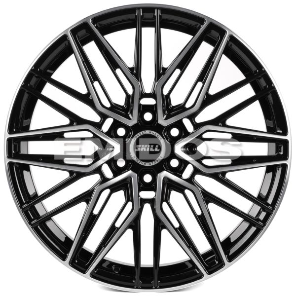 КОВАНЫЕ ДИСКИ H250522E SKILL SV178-SK316 19 J8 ET46 6X114.3 67.1 ЧЁРНЫЙ ГЛЯНЦЕВЫЙ + ПОЛИРОВАННЫЕ СПИ