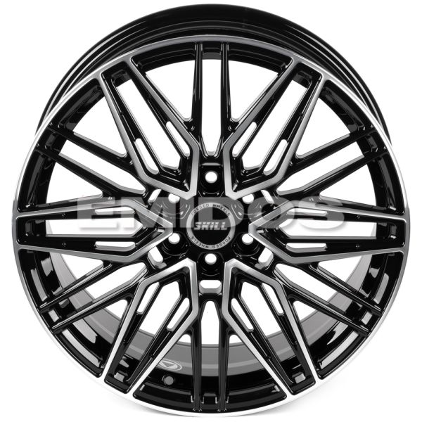 КОВАНЫЕ ДИСКИ H250522E SKILL SV178-SK316 19 J8 ET46 6X114.3 67.1 ЧЁРНЫЙ ГЛЯНЦЕВЫЙ + ПОЛИРОВАННЫЕ СПИ