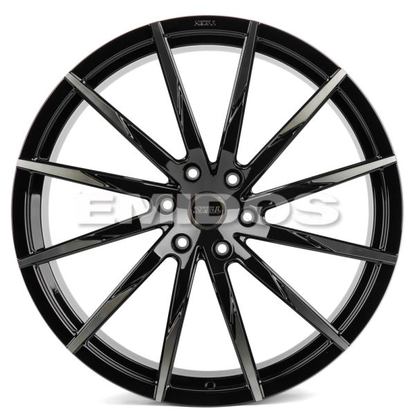 КОВАНЫЕ ДИСКИ 71483 SKILL SV179 24 J10 ET30 6X139.7 78.1 ЧЁРНЫЙ + ПОЛИРОВАННЫЕ СПИЦЫ