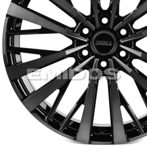 КОВАНЫЕ ДИСКИ H250522G SKILL SV180-SL204 19 J8 ET46 6X114.3 67.1 ЧЁРНЫЙ ГЛЯНЦЕВЫЙ + ПОЛИРОВАННЫЕ СПИ