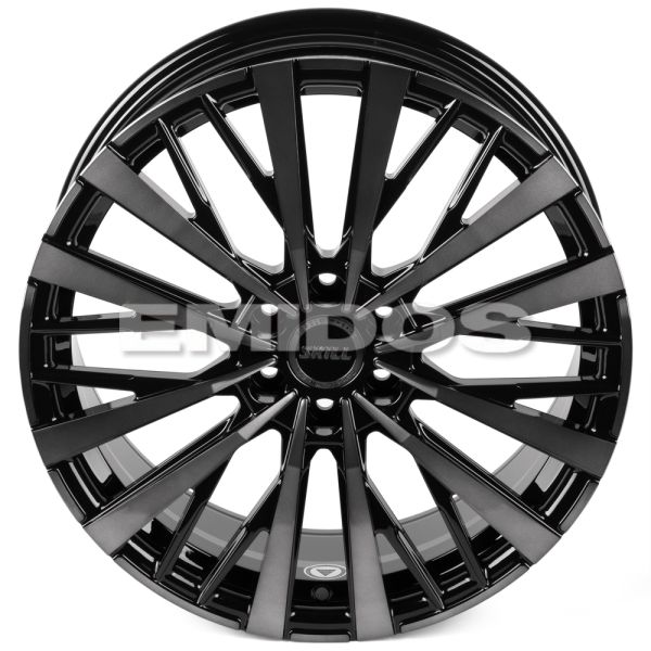 КОВАНЫЕ ДИСКИ H250522G SKILL SV180-SL204 19 J8 ET46 6X114.3 67.1 ЧЁРНЫЙ ГЛЯНЦЕВЫЙ + ПОЛИРОВАННЫЕ СПИ