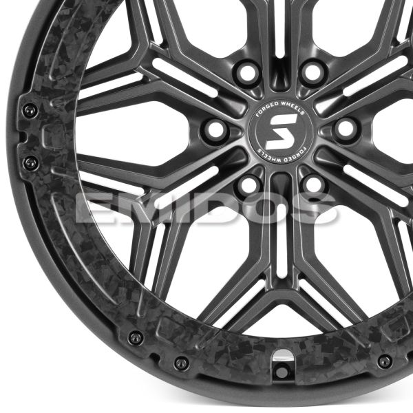 КОВАНЫЕ ДИСКИ H250513K SKILL SV185-SK334 20 J9.5 ET25 6X135 87.1 ГРАФИТ МАТОВЫЙ + КАРБОН SFC16