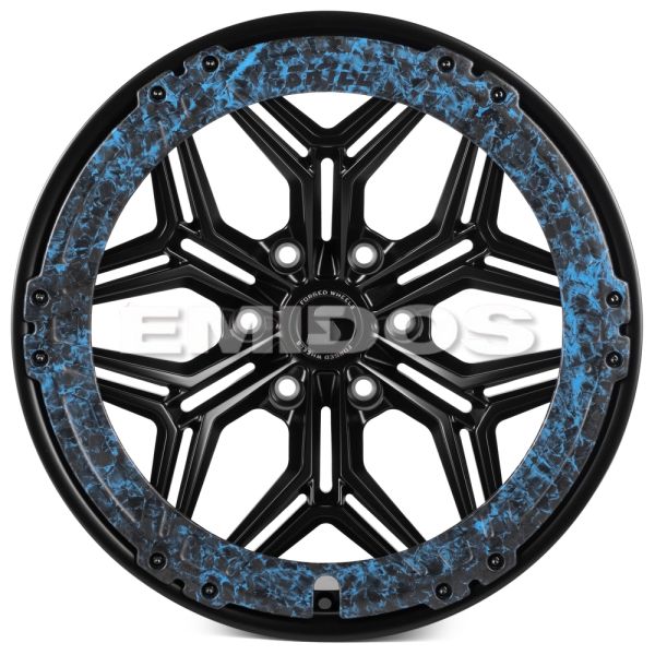 КОВАНЫЕ ДИСКИ H240607V SKILL SV185-SB565 20 J10 ET10 6X139.7 77.8 ЧЁРНЫЙ МАТОВЫЙ + КАРБОН SFC18