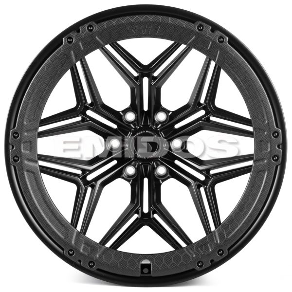 КОВАНЫЕ ДИСКИ H240607J SKILL SV185-SB595 22 J10 ET-10 6X139.7 77.8 ЧЁРНЫЙ МАТОВЫЙ + КАРБОН SFC14