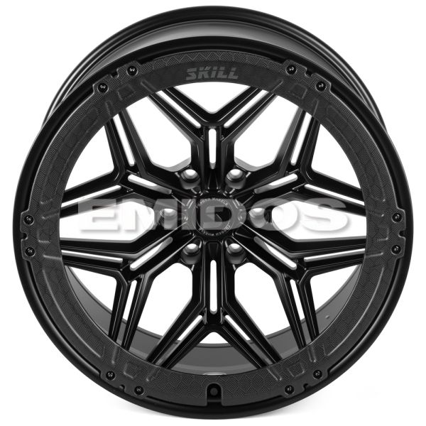 КОВАНЫЕ ДИСКИ H240607J SKILL SV185-SB595 22 J10 ET-10 6X139.7 77.8 ЧЁРНЫЙ МАТОВЫЙ + КАРБОН SFC14