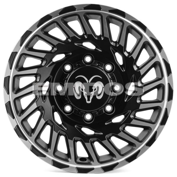 КОВАНЫЕ ДИСКИ H240821C SKILL SV093-DS184 17 J8.5 ET25 8X165.1 121.3 ЧЁРНЫЙ МАТОВЫЙ + ПОЛИРОВАННЫЕ СП