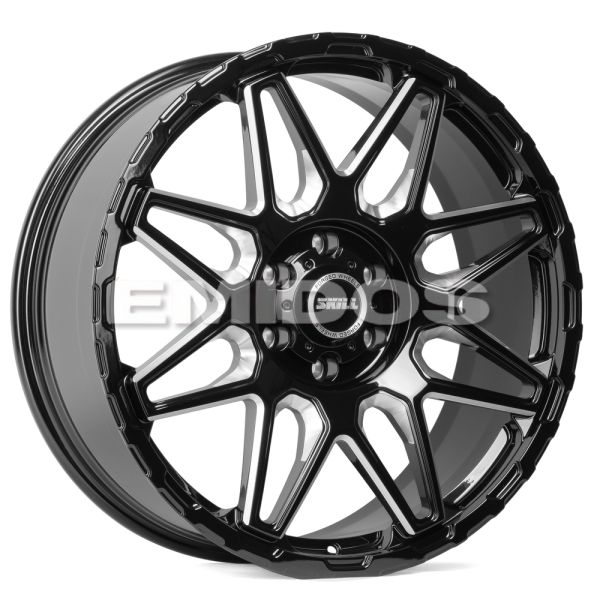 КОВАНЫЕ ДИСКИ H231014G SKILL SV227-CT398 22 J9 ET19 6X139.7 106.1 ЧЁРНЫЙ ГЛЯНЦЕВЫЙ + ПОЛИРОВАННЫЕ СП