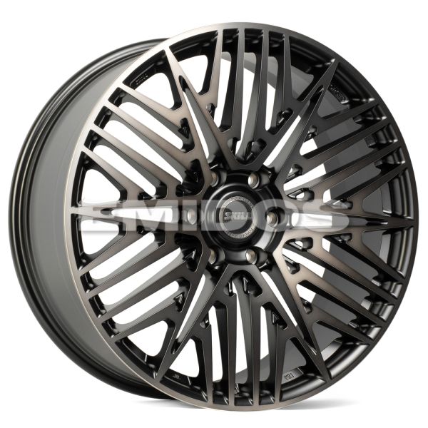 КОВАНЫЕ ДИСКИ 231027B SKILL SV230-CT398 22 J9 ET50 6X139.7 95.1 ЧЁРНЫЙ ГЛЯНЦЕВЫЙ + ПОЛИРОВАННЫЕ СПИЦ