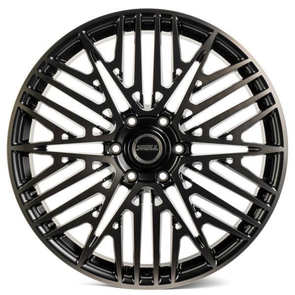 КОВАНЫЕ ДИСКИ 231027B SKILL SV230-CT398 22 J9 ET50 6X139.7 95.1 ЧЁРНЫЙ ГЛЯНЦЕВЫЙ + ПОЛИРОВАННЫЕ СПИЦ