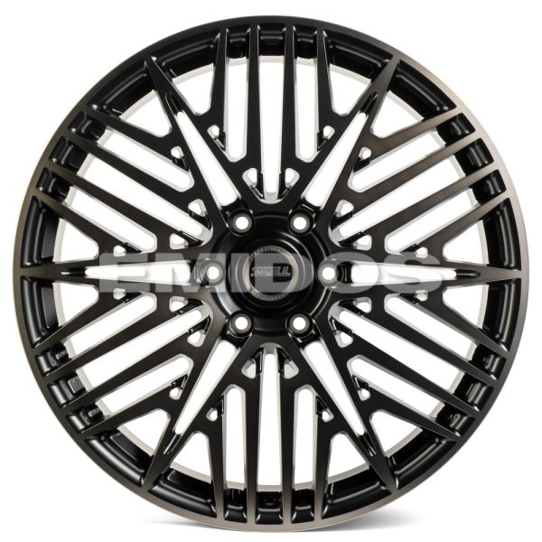 КОВАНЫЕ ДИСКИ 231027B SKILL SV230-CT398 22 J9 ET50 6X139.7 95.1 ЧЁРНЫЙ ГЛЯНЦЕВЫЙ + ПОЛИРОВАННЫЕ СПИЦ