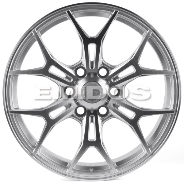 КОВАНЫЕ ДИСКИ H241229G SKILL SV248-SB563 20 J9 ET50 6X139.7 95.1 СЕРЕБРО МАТОВОЕ + ПОЛИРОВАННЫЕ СПИЦ