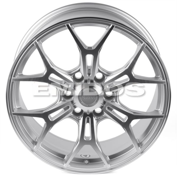 КОВАНЫЕ ДИСКИ H241229G SKILL SV248-SB563 20 J9 ET50 6X139.7 95.1 СЕРЕБРО МАТОВОЕ + ПОЛИРОВАННЫЕ СПИЦ