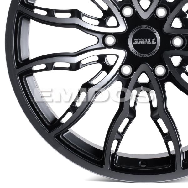 КОВАНЫЕ ДИСКИ 240309H SKILL SV308-SB420 20 J10 ET10 6X139.7 77.8 ЧЁРНЫЙ ГЛЯНЦЕВЫЙ + ПОЛИРОВАННЫЕ СПИ