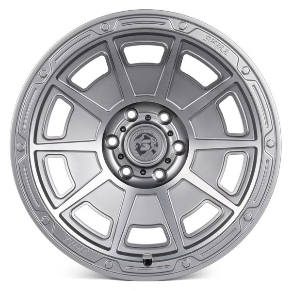 КОВАНЫЕ ДИСКИ H231019S SKILL SV308-DS218 20 J10 ET10 6X139.7 77.8 ГРАФИТ МАТОВЫЙ + ПОЛИРОВАННЫЕ СПИЦ