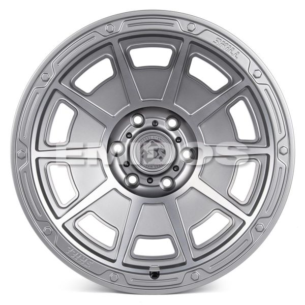 КОВАНЫЕ ДИСКИ H231019S SKILL SV308-DS218 20 J10 ET10 6X139.7 77.8 ГРАФИТ МАТОВЫЙ + ПОЛИРОВАННЫЕ СПИЦ