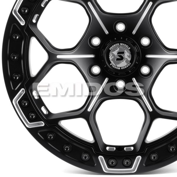 КОВАНЫЕ ДИСКИ H250109A SKILL SV310-SK335 20 J10 ET0 6X139.7 77.8 ЧЁРНЫЙ МАТОВЫЙ + ПОЛИРОВКА