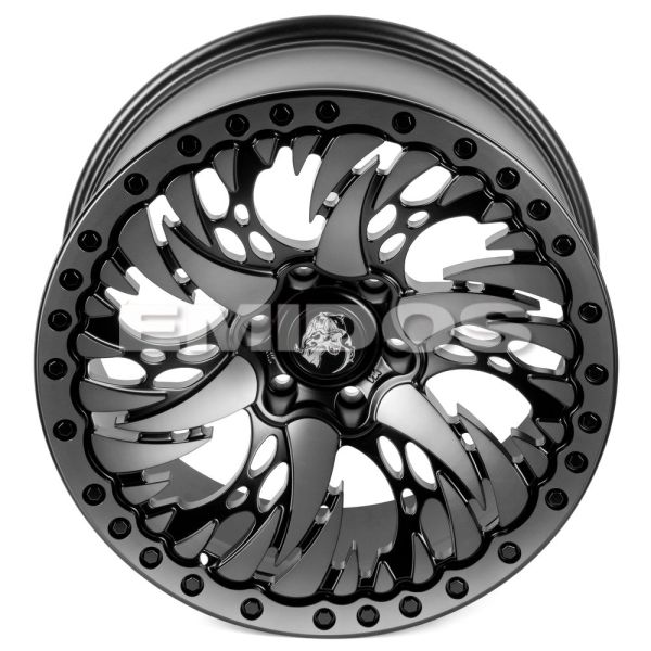 КОВАНЫЕ ДИСКИ H240910B SKILL SV347-SV306 20 J9 ET0 6X139.7 77.8 ЧЁРНЫЙ МАТОВЫЙ + ПОЛИРОВАННЫЕ СПИЦЫ