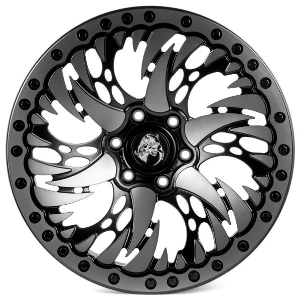 КОВАНЫЕ ДИСКИ H240910B SKILL SV347-SV306 20 J9 ET0 6X139.7 77.8 ЧЁРНЫЙ МАТОВЫЙ + ПОЛИРОВАННЫЕ СПИЦЫ